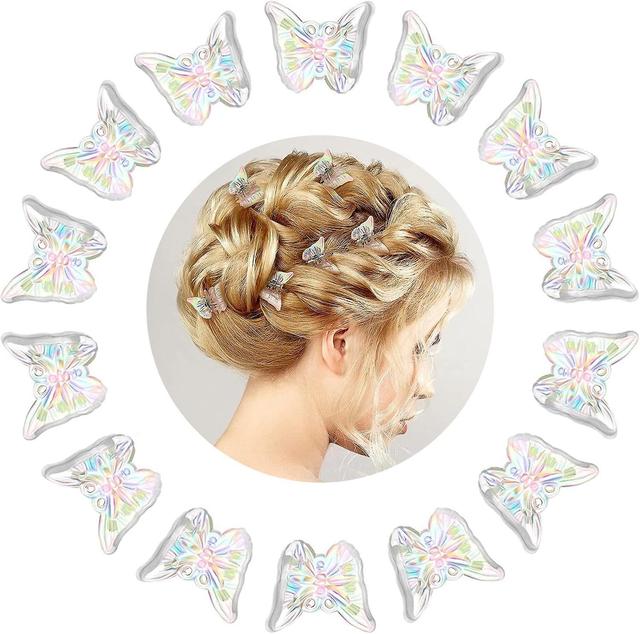 Dewenwils Dww-30 pcs Mini pinces cheveux papillon Mini pinces cheveux papillon (blanc transparente), rutilisables, adapta aux enfants, aux filles e... on Productcaster.