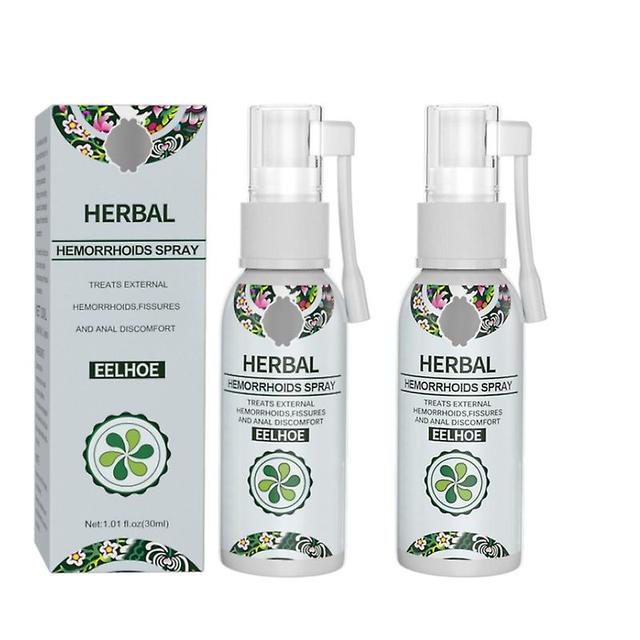 Health Skin Care Natural Herbal Hemorrhoid Internal Piles External Anal Fissure Anal Spray Essential 2pcs on Productcaster.