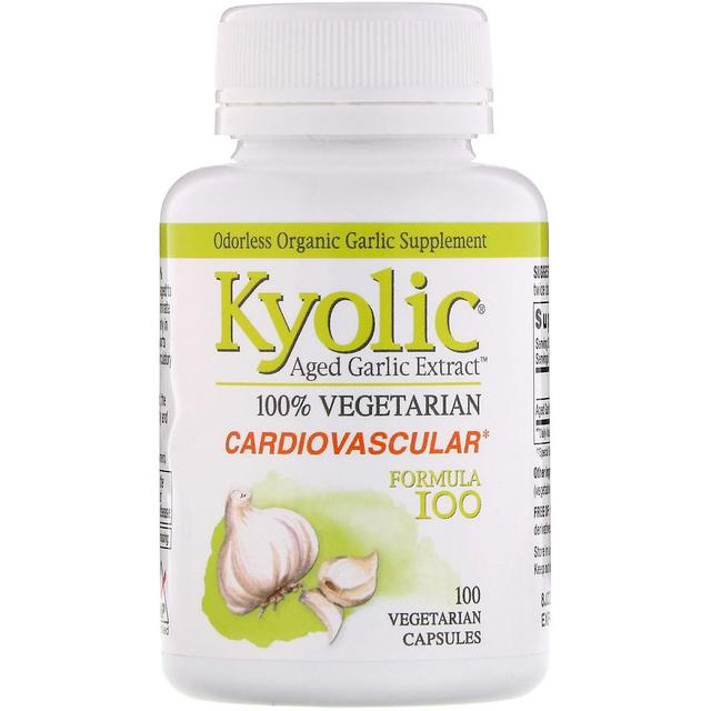 Kyolic, Aged Garlic Extract, Cardiovascular Formula 100, 100 Vegetarian Capsules on Productcaster.