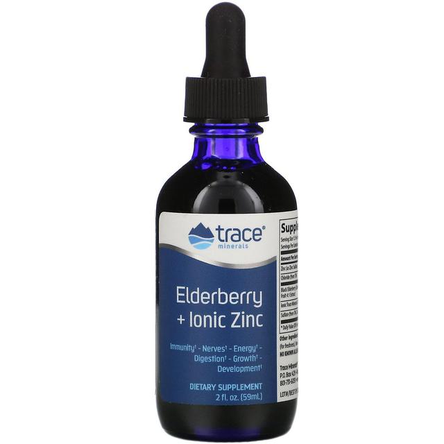 Trace Minerals Research, Elderberry - Ionic zinco, 2 fl oz (59 ml) on Productcaster.