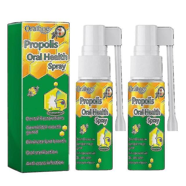 2 stuks Propolis Oral Health Spray, 1/2 stuks Propolis Oral Spray, frisse adem on Productcaster.