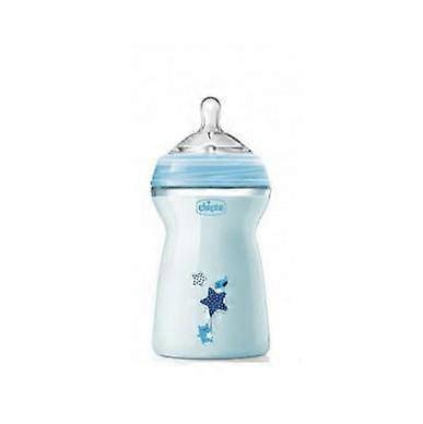 Chicco naturalfeeling modrá dojčenská fľaša rýchly prietok 330ml pre bábätká 6m+ on Productcaster.