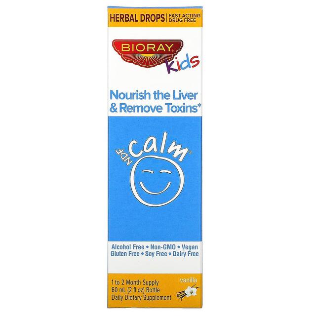 Bioray Inc. Bioray Inc., NDF Calm, Nourish the Liver & Remove Toxins, Kids, Vanilla Flavor, 2 fl oz (60 ml) on Productcaster.