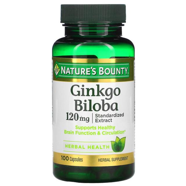 Natures Bounty Naturens Bounty, Ginkgo Biloba, 120 mg, 100 Kapsler on Productcaster.