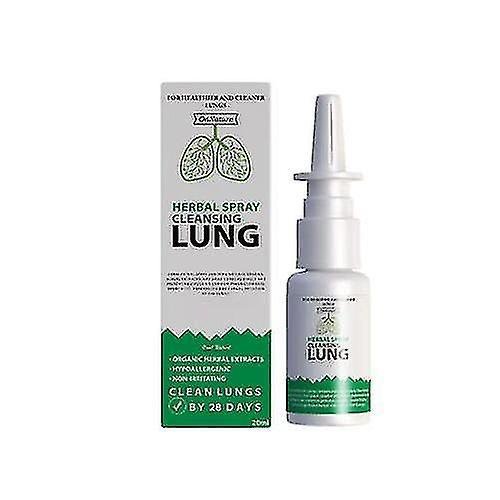 3szt Lung Detox Herbal Cleanser Spray dla palaczy Wyczyść przekrwienie nosa 20ml Szt. on Productcaster.