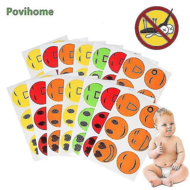 Lotion 48/60/72pcs Children Cartoon Mosquito Repellent Patch Plant Essential Oils Preve 48pcs in 8 sheets on Productcaster.