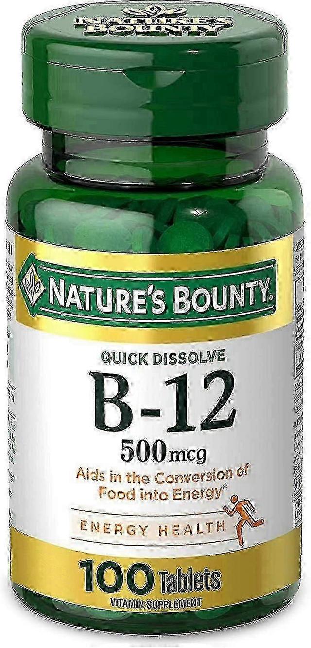 Natures Bounty Nature's bounty b-12, 500 mcg, tablets, 100 ea on Productcaster.