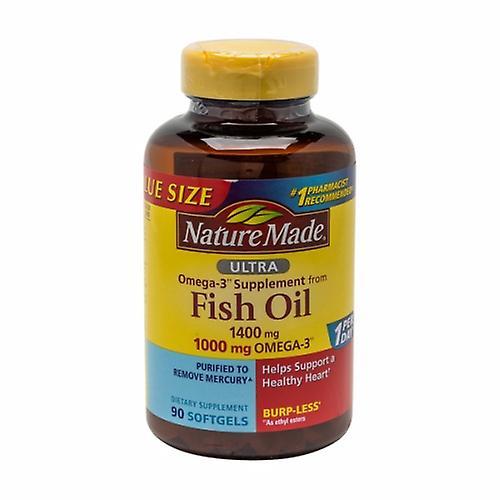 Nature Made Omega 3 Ultra Fish Oil, 1400mg, 90 Softgels (Pack of 1) on Productcaster.