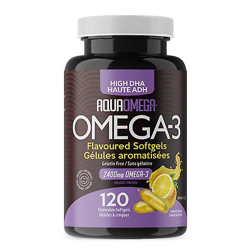 AquaOmega High DHA Kautabletten Zitrone, 120 Stück on Productcaster.