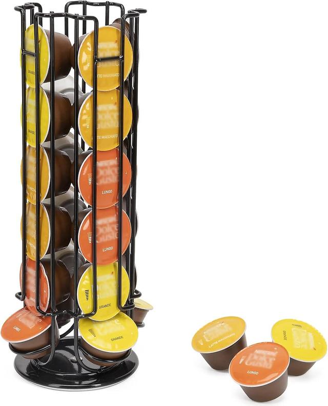 Dewenwils Dww-support Capsules Caf Noir, Porte Capsules Distributeur Prsentoir Rotatif Pour 24 Capsules Dolce Gusto, Supports Rangement, 360 Degr... on Productcaster.