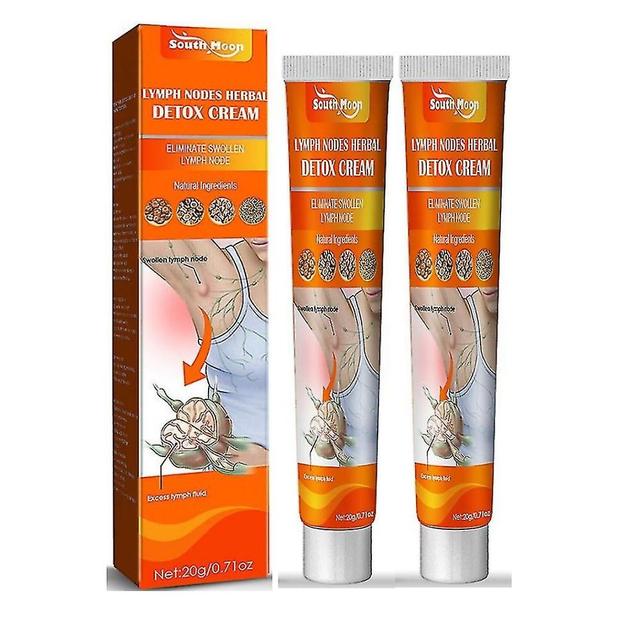 2pcs Lymph Nodes Herbal Detox Cream Anti-swelling Lymphatic Detox Care Cream on Productcaster.