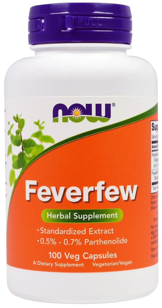 Now Foods Feverfew 400 mg 100 Capsule on Productcaster.