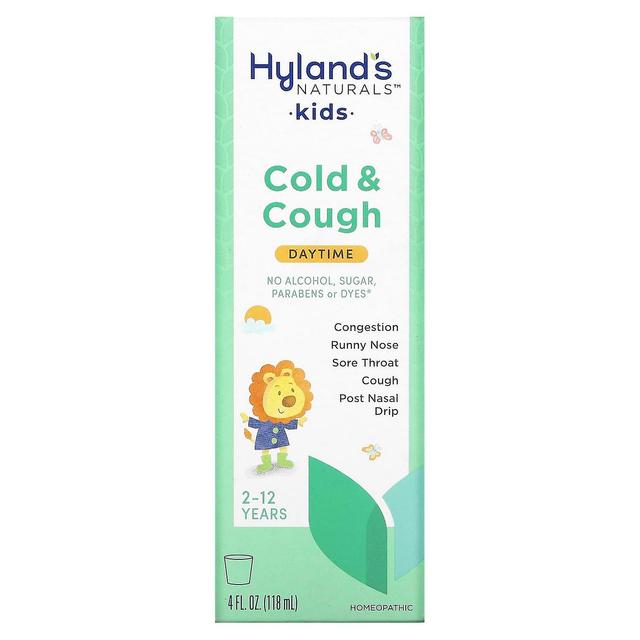 Hyland's, Kids, Cold & Cough, Daytime, Ages 2-12, Unflavored, 4 fl oz (118 ml) on Productcaster.