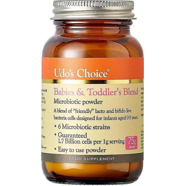 Udos Choice Udo's Choice Babies & Toddlers Blend Microbiotics Powder 75g (FMD039) on Productcaster.