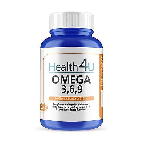 Health 4U Omega 3, 6, and 9 60 capsules on Productcaster.