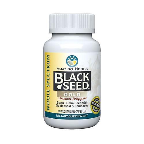 Amazing Herbs Black Seed Gold, 60 Caps (Pack of 1) on Productcaster.