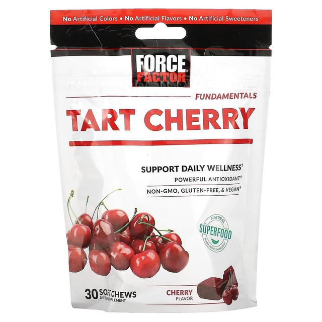 Force Factor, Fundamentals, Tart Cherry, Cherry, 30 Soft Chews on Productcaster.