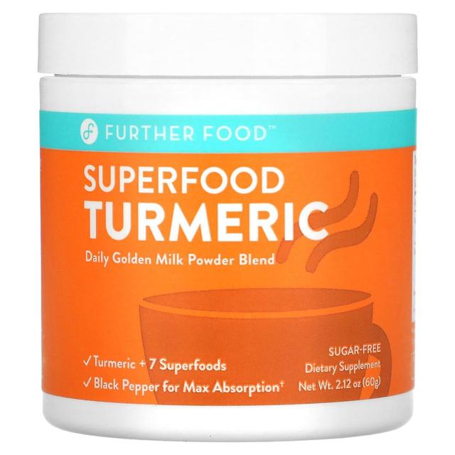 Further Food Yderligere mad, Superfood Gurkemeje, 2.12 oz (60 g) on Productcaster.