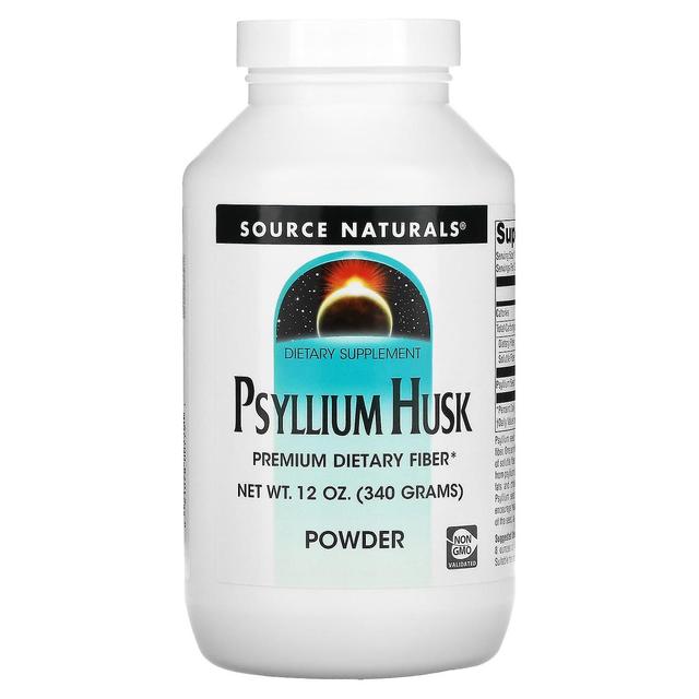 Source Naturals Lähde Naturals, Psyllium-kuorijauhe, 12 oz (340 g) on Productcaster.