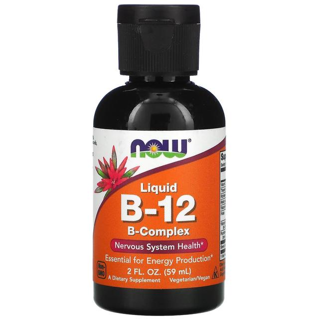 NOW Foods NU livsmedel, flytande B-12, B-komplex, 2 fl oz (59 ml) on Productcaster.