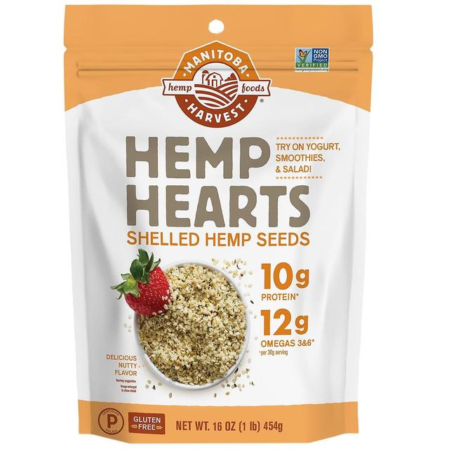 Manitoba Harvest, Hemp Hearts, Shelled Hemp Seeds, Delicious Nutty Flavor, 16 oz (454 g) on Productcaster.