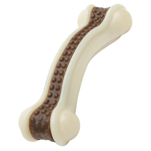 Scacv Cane masticare osso giocattolo morso resistente animale domestico cane molare bastone multifunzionale Pet Tooth pulizia giocattoli Osso curvo... on Productcaster.