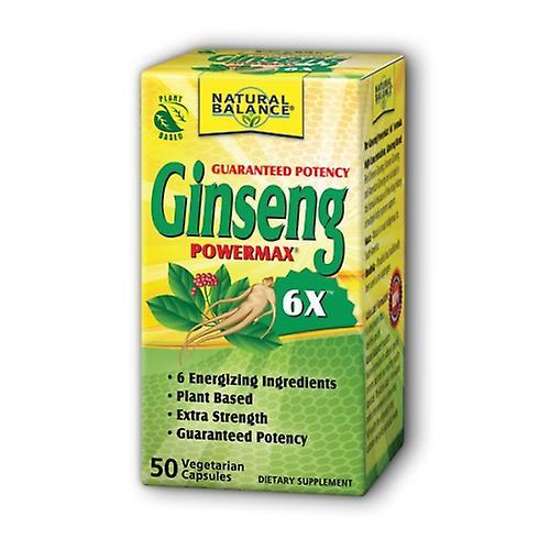 Natural Balance (Formerly known as Trimedica) Ginseng Power Max, 2000 mg, 6X, 50 Caps (Pack of 4) on Productcaster.