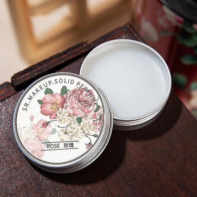 Djgz Solid Perfume, Portable Pocket Balm Perfume, Women Solid Perfume Natural Fragrance Parfum Elegant Women's Gift Rose on Productcaster.