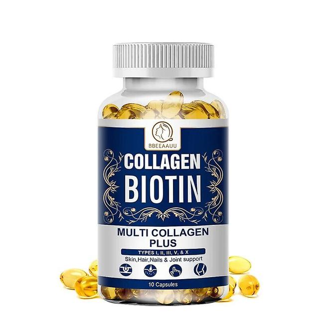 Beau Collagen Biotin Capsule For Hair Growth Hair, Nails & Skin Healthy Dietary Supplement For Alopecia Areata And Hair Loss Tib 10PCS on Productcaster.