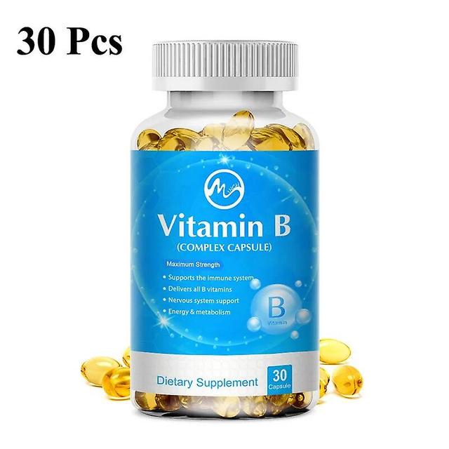 Natural Vitamin B Capsules Softgels Supply Energy VB1 VB12 Antioxidant Supplement Enchance Immun For Adults 3 BottllesTIB TIB . 30 Per 3 Bottle on Productcaster.