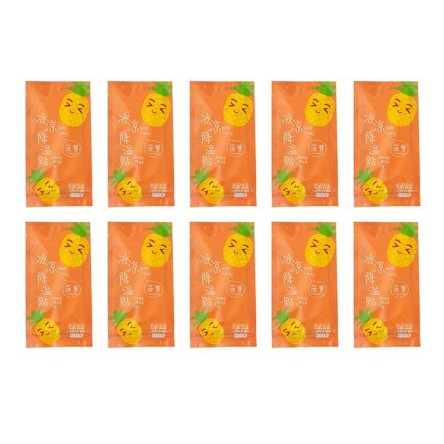 Xbedy 20 Sheets Cooling Patches Rapid Cooling Portable Cooling Soft Gel Sheets for Fever Summer Travel Pineapple Flavor CNO.098599 on Productcaster.