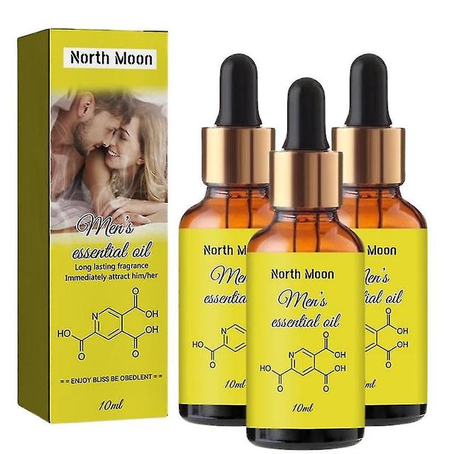 3pcs Pheromon für Mann ziehen Frauen an Androstenon Pheromon flirten sexy Parfüm sexuell stimulierendes ätherisches Öl Erwachsene Parfüm gelb on Productcaster.