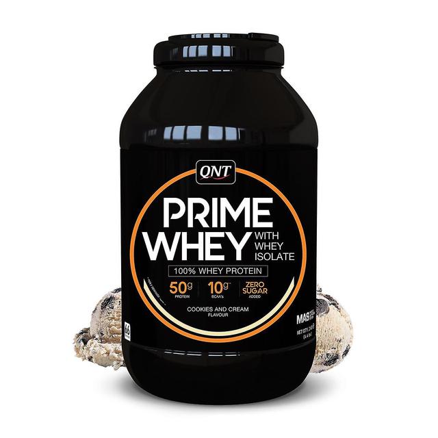 QNT Prime Whey Protein Powder 100% Myseisolasjon - 2 kg - Kjeks og krem 2kg on Productcaster.