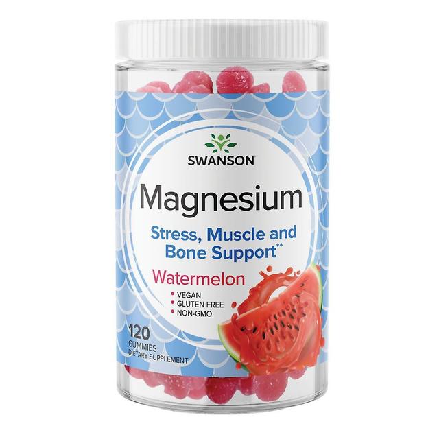 Swanson Magnesium Citrate Gummies, Vattenmelon smaksatt 84mg 120 Gummies on Productcaster.