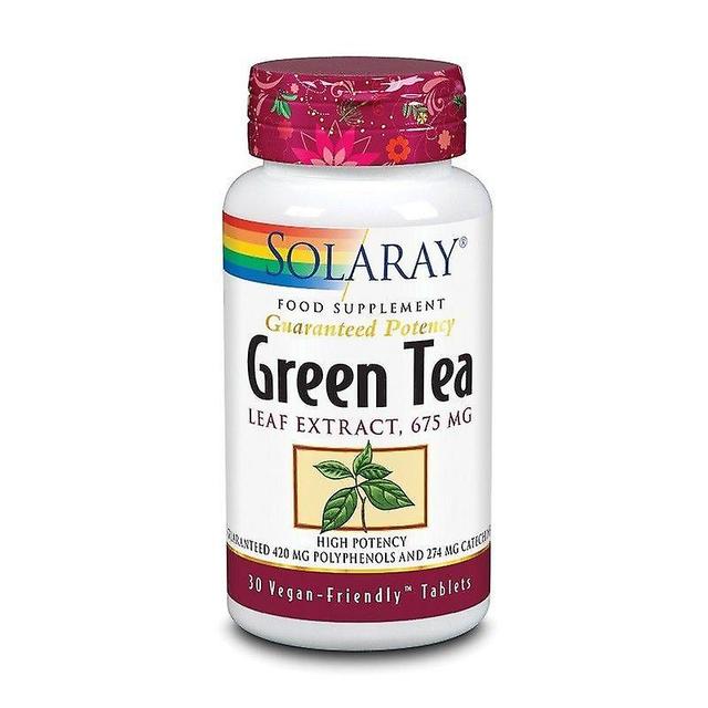 Solaray Green Tea 675mg Tablets 30 (1051) on Productcaster.