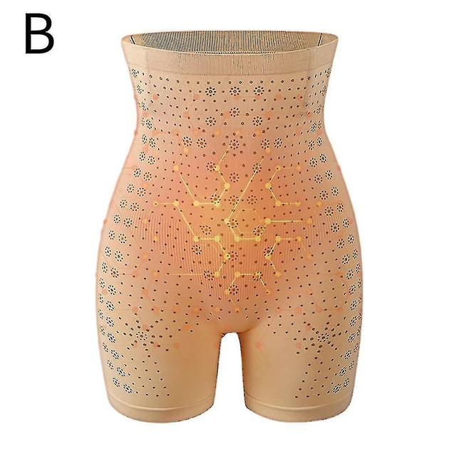 Infravermelho Distante Negativo Oxigênio Íon Queima de Gordura Controle de Barriga & Detox Bodysuit U Cor da pele on Productcaster.