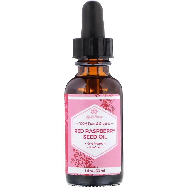 Leven Rose, 100% Pure & Organic, Red Raspberry Seed Oil, 1 fl oz (30 ml) on Productcaster.