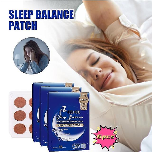 Eelhoe Sleep Patch helpt bij de zorg voor slaap, ontspant lichaam en geest, Body Care Patch, Sleep Aid Patch Vitaminen Supplementenss1pcs) -GSL 6PCS on Productcaster.