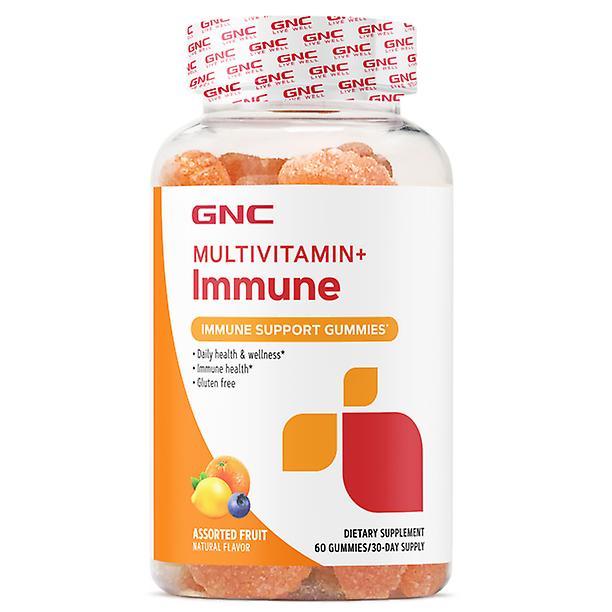 Gnc multivitamin + immune gummies, 60 gummies, multivitamin plus enhanced immune benefits for men & women, assorted fruit flavors on Productcaster.