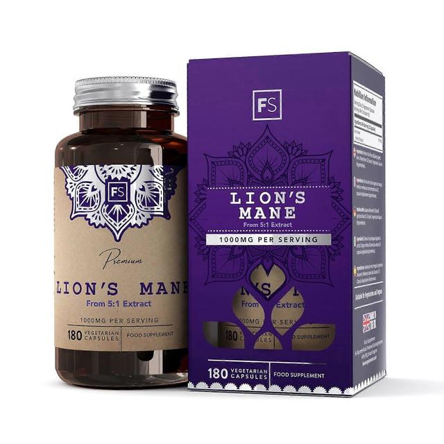 Focus Supplements Lion's Mane (1000mg) 90 Capsules 1 Bottle (180 Capsules) on Productcaster.