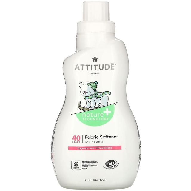 ATTITUDE, Little Ones, Fabric Softener, Fragrance-Free, 40 Loads, 33.8 fl oz on Productcaster.