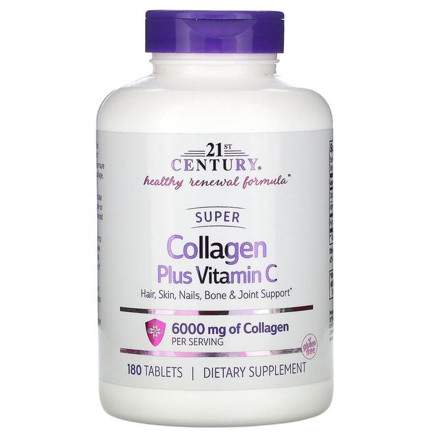 21st Century, Super Collagen Plus Vitamin C, 1,000 mg, 180 Tablets on Productcaster.