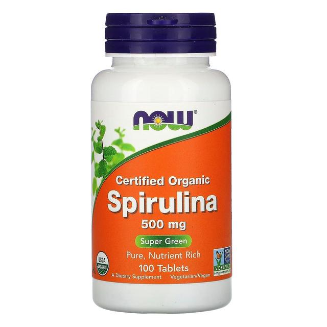 NOW Foods NOW Livsmedel, Certifierad ekologisk Spirulina, 500 mg, 100 tabletter on Productcaster.