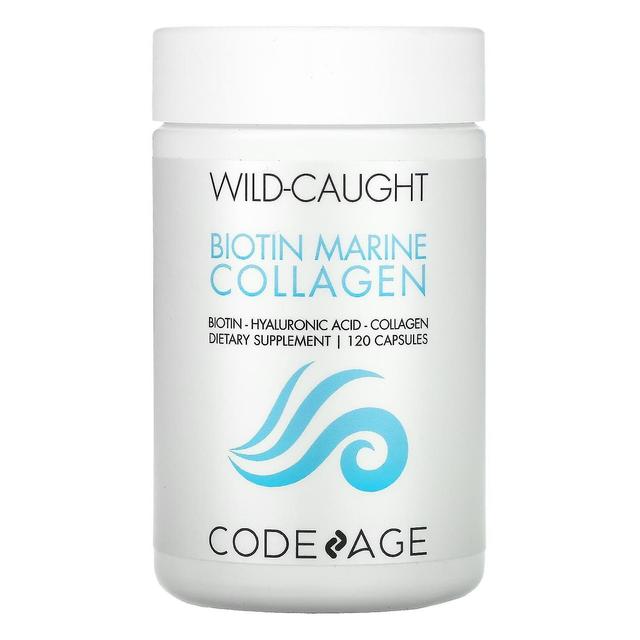 Codeage, Wild Caught, Biotin Marine Collagen, Hyaluronic Acid, 120 Capsules on Productcaster.