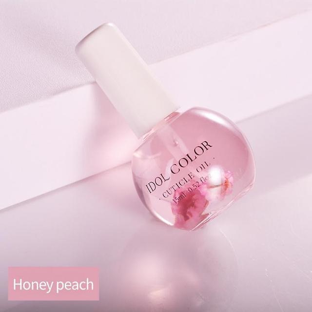 15ml Bottle Of Nail Oil Pen, Dry Flower Supply, Nutritional Repair, Agail Prevention, Edge Care Tool Peach on Productcaster.