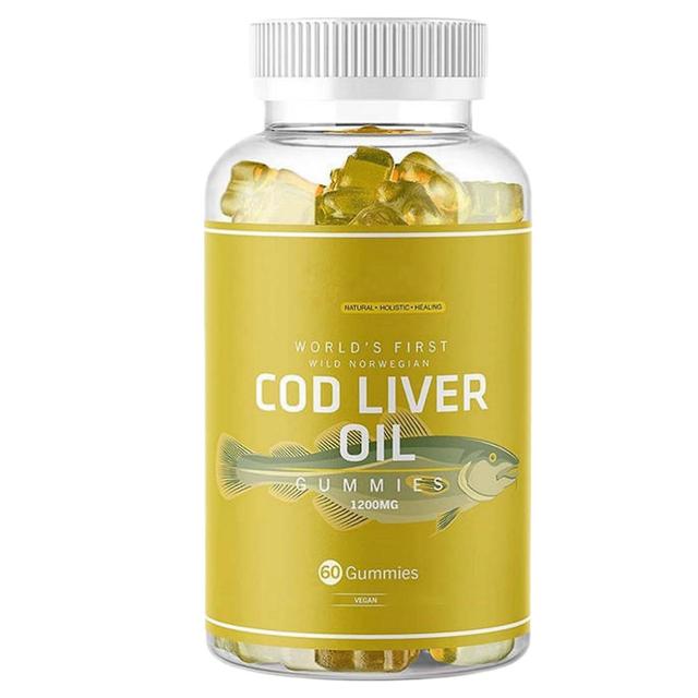 Organic Cod Liver Oil Gummies - Wild Norwegian Arctic Cod Liver Oil Gummies - Fish Oil Gummies Rich In Omega-3, Epa, Dha, Vitamins - Lemon Flavor -... on Productcaster.