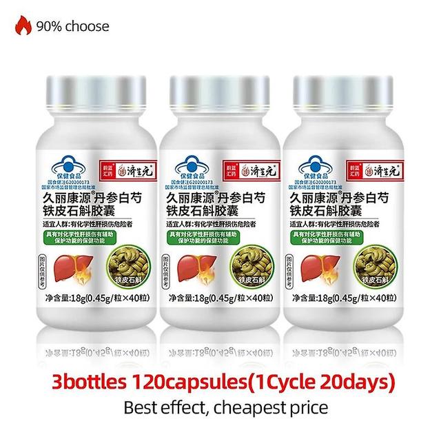 Tib Liver Function Protection Health Food Liver Supplements Salvia Miltiorrhiza Dendrobium Candidum Capsule Cfda Approved 3Bottles Hot Sale on Productcaster.