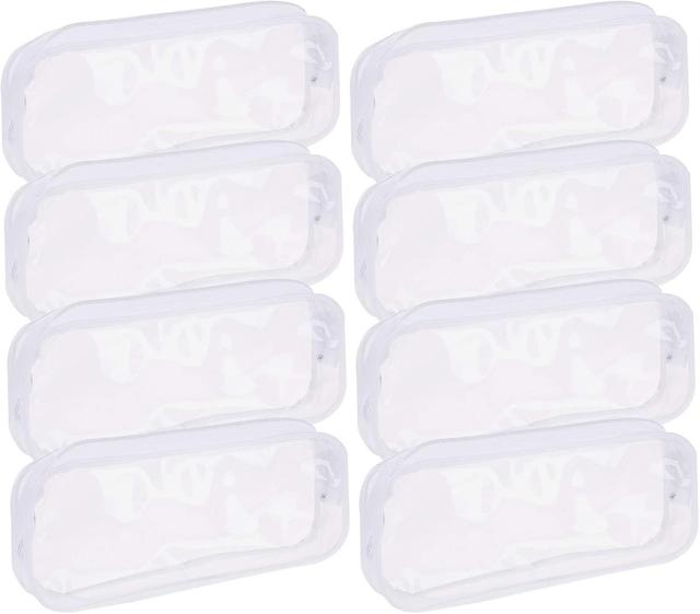 Tcgg-8pcs Plastic Pencil Case (white*8) on Productcaster.