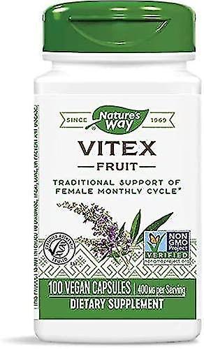 Nature's Way Vitex Fruit 400mg 100 Vegan Capsules on Productcaster.