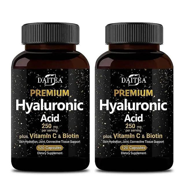 Sofirn Daitea Hyaluronic Acid + Biotin + Vitamin C Supplement 3 in 1 for Skin, Hair, Nails and Joint Health 120 count-2 bottle on Productcaster.